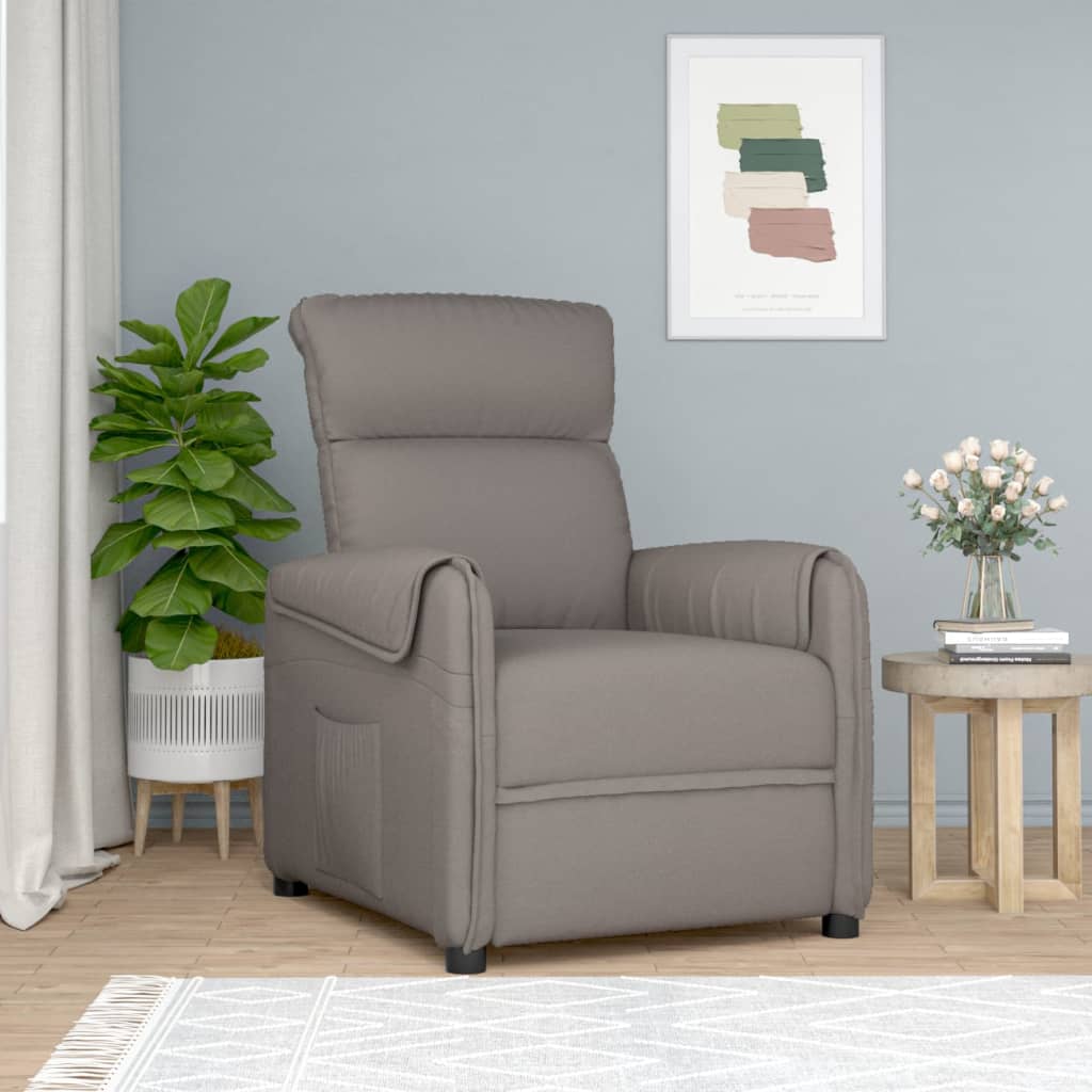 Fauteuil inclinable Taupe Tissu