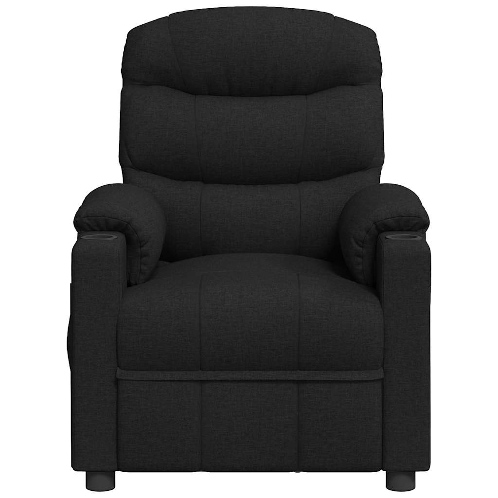 vidaXL Fauteuil verstelbaar stof zwart, foto 2