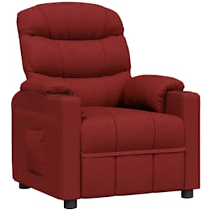 Polohovací křeslo vínové textil - obrázek 2