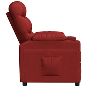 Polohovací křeslo vínové textil - obrázek 4