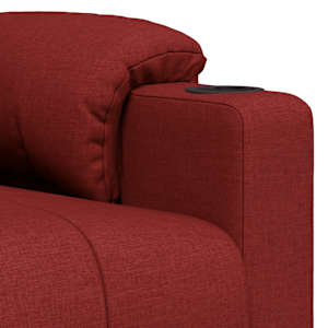 Polohovací křeslo vínové textil - obrázek 7