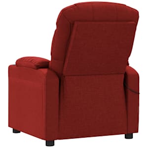 Masážní křeslo vínové textil - obrázek 5
