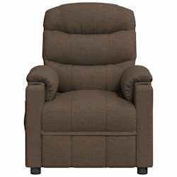 vidaXL Massagesessel Braun Stoff
