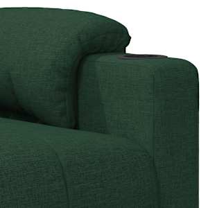 Masážní křeslo tmavě zelené textil - obrázek 7