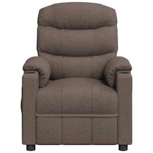 Masážní křeslo taupe textil - obrázek 3