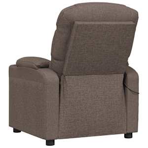 Masážní křeslo taupe textil - obrázek 5