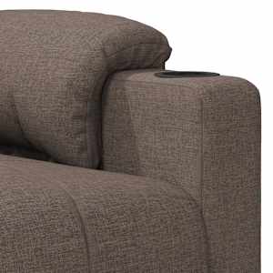 Masážní křeslo taupe textil - obrázek 7