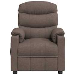 vidaXL Massagesessel Taupe Stoff
