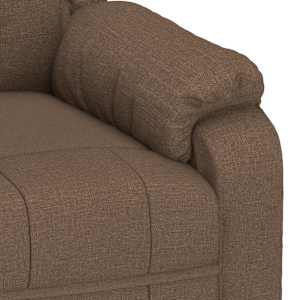 Polohovací křeslo hnědé textil - obrázek 7