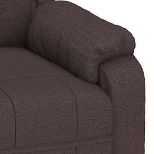 Polohovací křeslo Tmavě hnědá 82 x 93 x 96 cm textil - obrázek 6