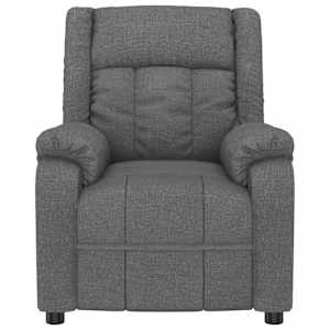 Masážní křeslo tmavě šedé textil - obrázek 3