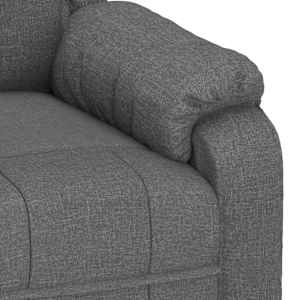 Masážní křeslo tmavě šedé textil - obrázek 7