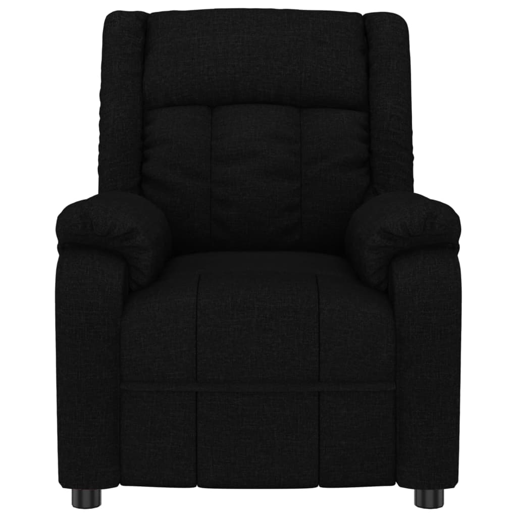 vidaXL Massagestoel stof zwart
