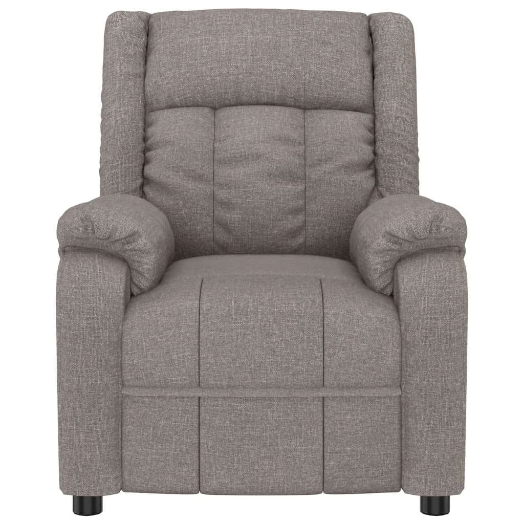 vidaXL Massagestoel stof taupe