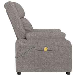Masážní křeslo taupe textil - obrázek 4