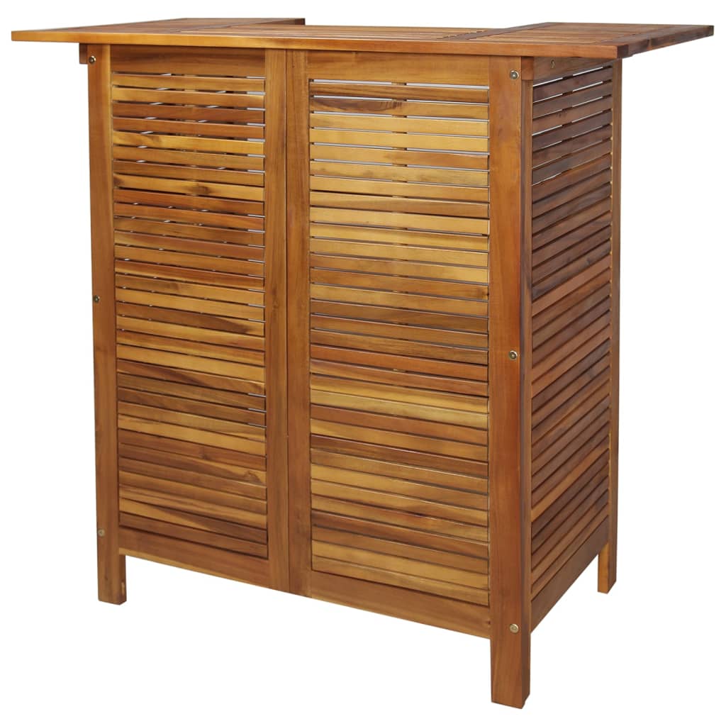 Set mobilier de bar de grădină, 5 piese, lemn masiv de acacia