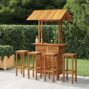 Vrtna barska garnitura 5-delna trden akacijev les