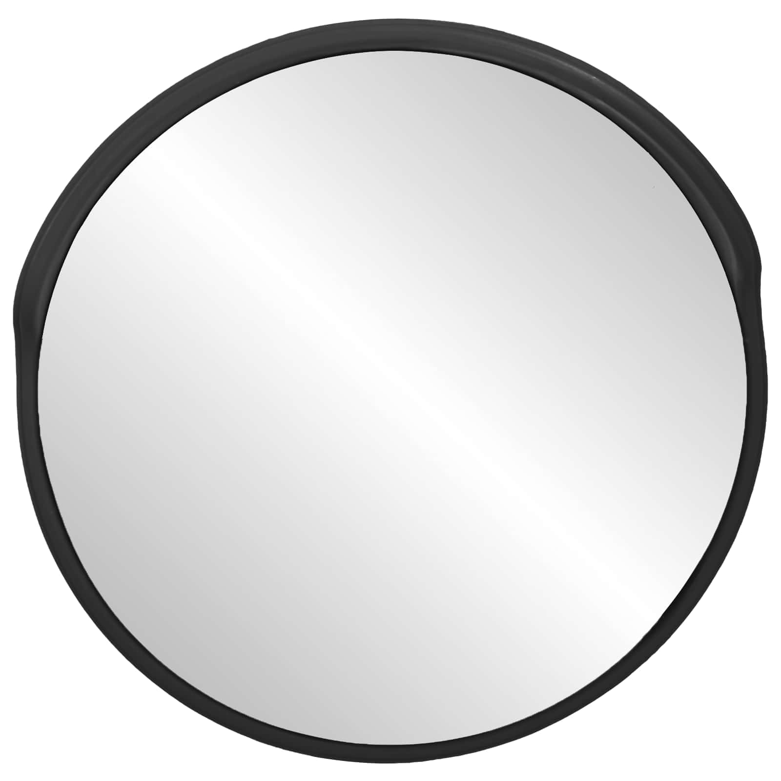 Ulkokäyttöön tarkoitettu kupera liikennepeili musta Ø45 cm polykarbonaatti - Image 2