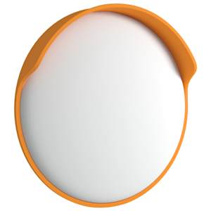 Venkovní konvexní dopravní zrcadlo oranžové Ø30 cm polykarbonátové - obrázek 4