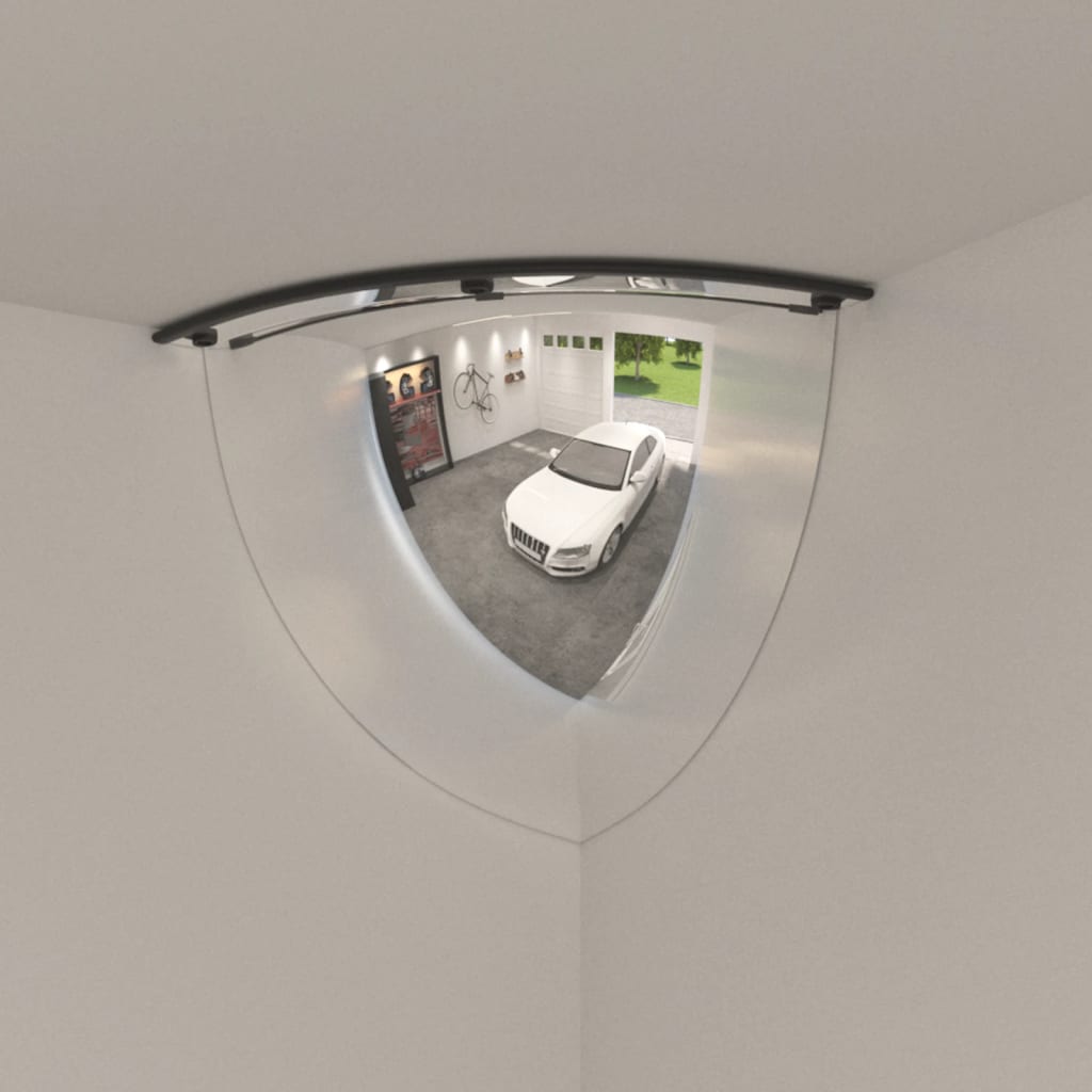 Miroirs de circulation en quart de dôme 2 pcs Ø60 cm Acrylique