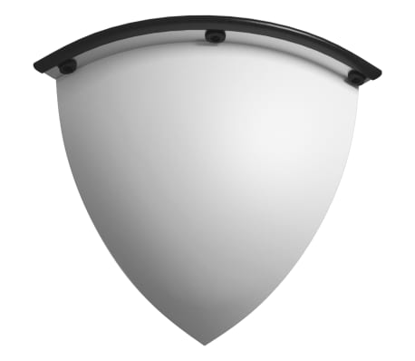 vidaXL Espejos de tr&aacute;fico 2 uds cuarto combado acr&iacute;lico &Oslash;40 cm