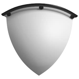 vidaXL Espejos de tr&aacute;fico 2 uds cuarto combado acr&iacute;lico &Oslash;40 cm