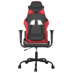vidaXL gamingstol m. massagefunktion kunstl&aelig;der sort og r&oslash;d