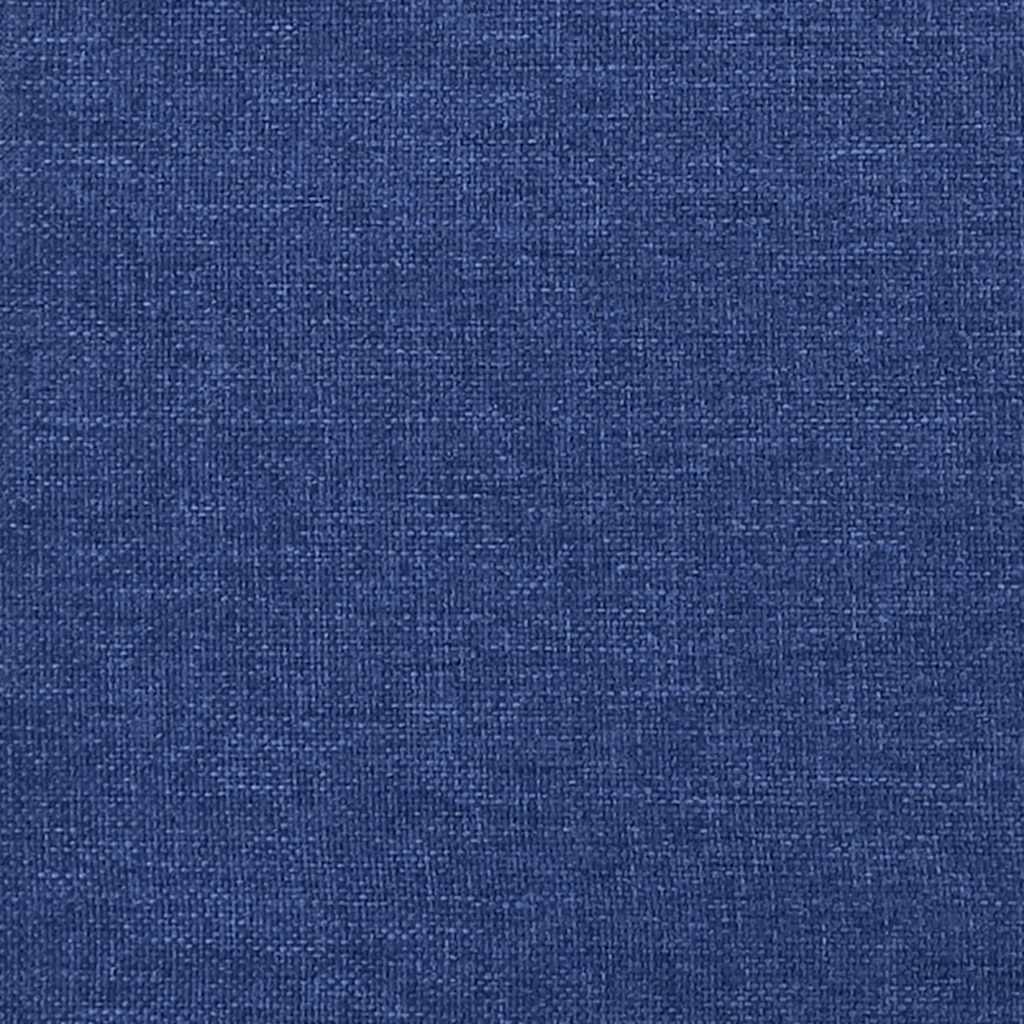 Masážní herní židle s podnožkou černá a modrá textil - obrázek 14