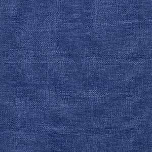 Masážní herní židle s podnožkou černá a modrá textil - obrázek 14