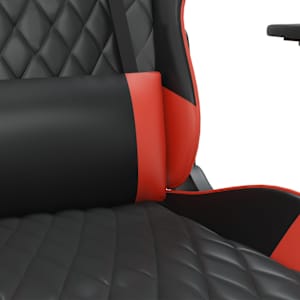 Masážní herní židle černá a červená umělá kůže - obrázek 8