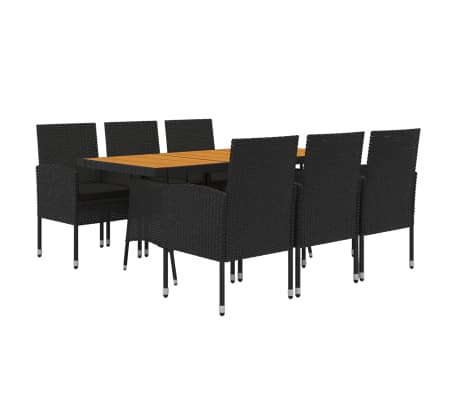 Gardenline wicker discount patio dining table