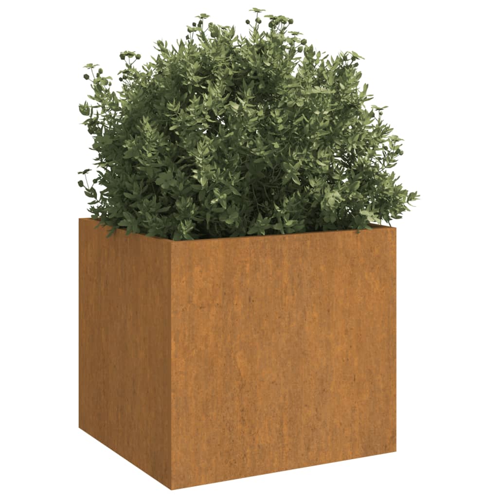 vidaXL Plantenbak 32x30x29 cm cortenstaal afbeelding
