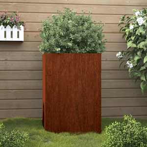 Cvetlično korito 52x48x75 cm corten jeklo