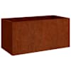 vidaXL taimekast, 62x30x29 cm, Corten teras