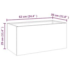 Truhlík 62x30x29 cm cortenová ocel - obrázek 11