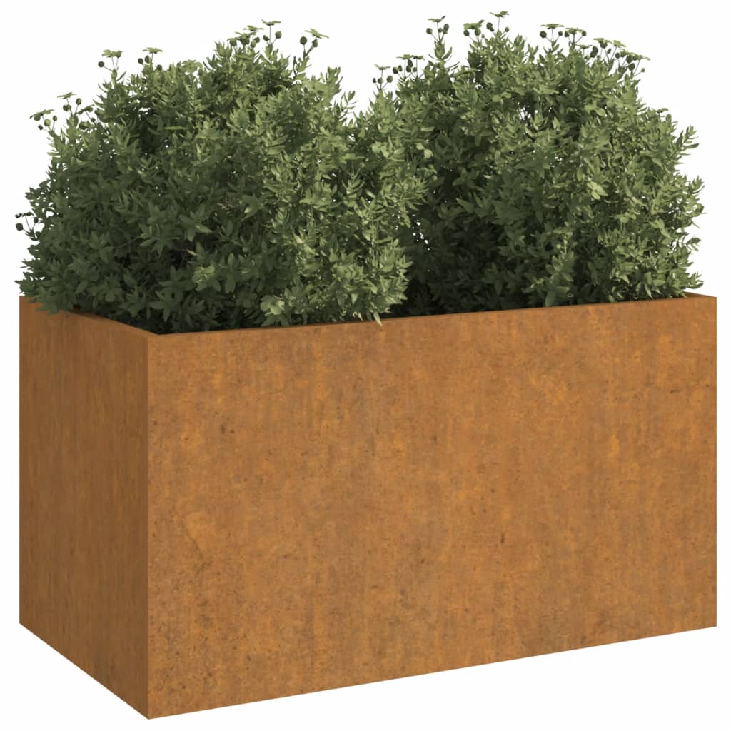 vidaXL Plantenbak 62x40x39 cm cortenstaal afbeelding