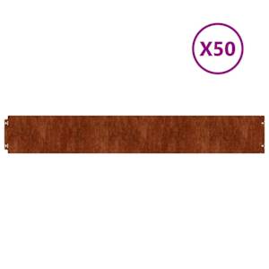 Okraj trávníku 10 pcs 15 x 103 cm Povětrnostně odolná ocel - obrázek 2