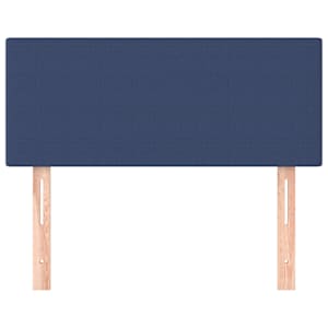 Čelo postele modré 80 x 5 x 78/88 cm textil - obrázek 3