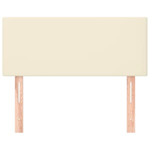 Čelo postele krémové 80 x 5 x 78/88 cm umělá kůže - obrázek 3