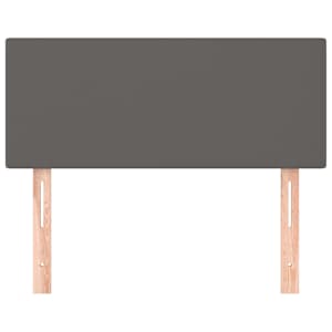 Čelo postele šedé 80 x 5 x 78/88 cm umělá kůže - obrázek 3