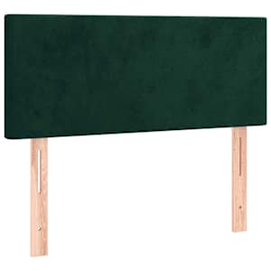 Čelo postele tmavě zelené 80 x 5 x 78/88 cm samet - obrázek 2