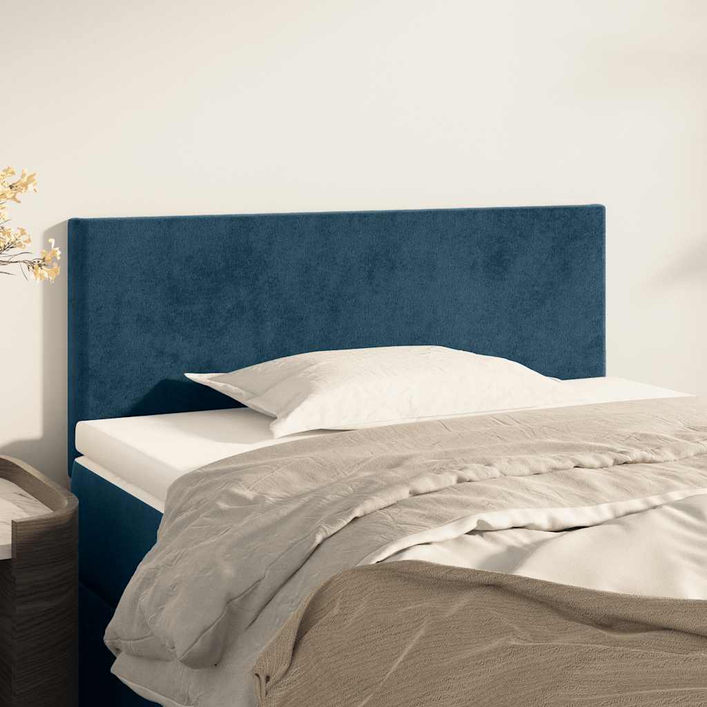 Thumbnail - vidaXL Kopfteil Dunkelblau 80x5x78/88 cm Samt