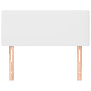 Čelo postele bílé 90x5x78/88 cm umělá kůže - obrázek 3