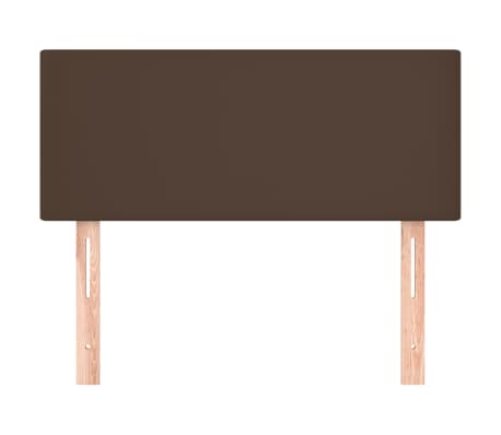 vidaXL Zagł&oacute;wek do ł&oacute;żka, brązowy, 90x5x78/88 cm, sztuczna sk&oacute;ra