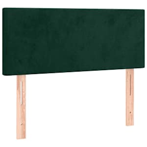 vidaXL voodiraam peats, tumeroheline, 90x5x78/88 cm, samet