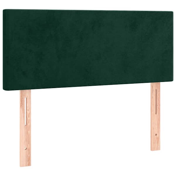 vidaXL voodiraam peats, tumeroheline, 90x5x78/88 cm, samet
