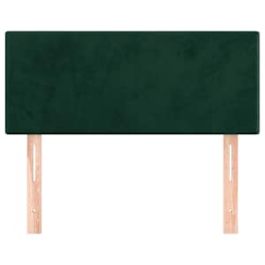 Čelo postele tmavě zelené 90x5x78/88 cm samet - obrázek 3
