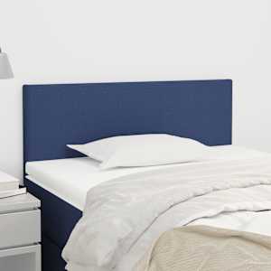 Čelo postele modré 100x5x78/88 cm textil - obrázek 1