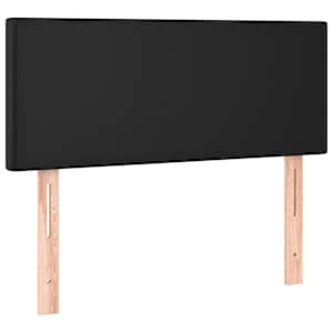 vidaXL voodipeats, must, 100x5x78/88 cm, kunstnahk