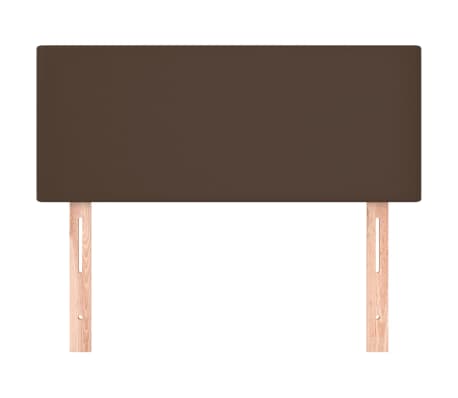 vidaXL Zagł&oacute;wek do ł&oacute;żka, brązowy, 100x5x78/88 cm, sztuczna sk&oacute;ra